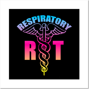 Respiratory Therapist Caduceus Beach Colors Posters and Art